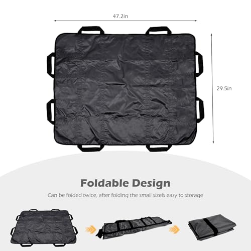 Dog Stretcher for Large Dogs Emergency Animal Carrier 300 Pounds 8 Handles | Dog Stretcher, Portable Stretcher,Emergency Animal Carrier Capable Gray - color: Gray