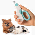 LED Pet Nail Clipper with Safety Guard for Cats & Small Dogs - Claw Trimmer with Light for Nail Bloodline - Razor Sharp Blades for Kitten Bunny Rabbit Bird Ferret Guinea Pig Hamster