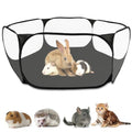 Rypet Guinea Pig Playpen Pop-Up, Outdoor Yard Fence for Small Pets,Black | Breathable 360° Mesh View, Pops Open Fast, 47 x 15 in Play Space, Folds Flat for Travel, Rabbits Hamsters Hedgehogs - color: Black, style: Open Top Playpen