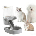 54 oz Pet Food Dispenser, Gravity Feeder Bowl for Cage, Auto Feeder for Ferret, Cat, Dog and Other Small & Medium Animals, Compatible with Widemouth Cages(Gray) - color: GRAY
