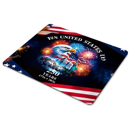 Eagle and Flag Mousepad Non-Slip Rubber Base Mouse Pads for Computers Laptop - color: Eagle and Flag