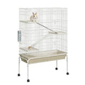 4-Tier Metal Small Animal Cage with Wheels, Removable Ramps, Water Bottle & Food Bowl,55" h Large Critter Nation Cage for Guinea Pigs, Rabbits, Ferrets, Chinchillas, Rats, Squirrels - size: 55"H