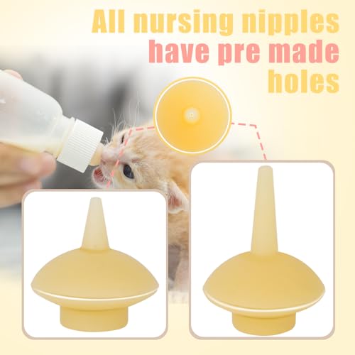 Pet Feeding Bottle and Syringes with Nipples for Small Cat Dog Animals (Model 2) - size: model2