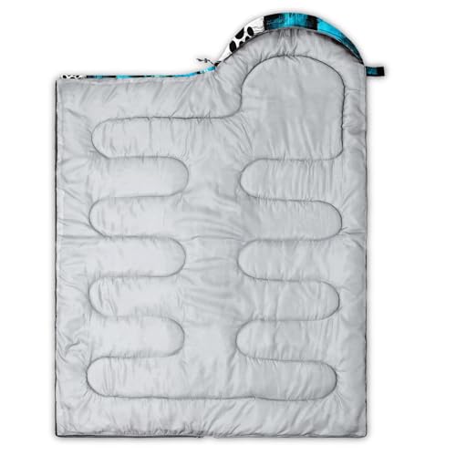 QOOMO Camping Sleeping Bags,3 Season Warm & Cool Weather,Lightweight,Waterproof Sleeping Bags for Adults & Kids,Traveling,and Outdoors,Camping Gear Equipment - color: paw print