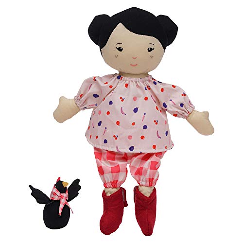 Manhattan Toy Playdate Friends Nico Machine Washable and Dryer Safe 14 Inch Doll with Mini Rooster Stuffed Animal - style: Nico