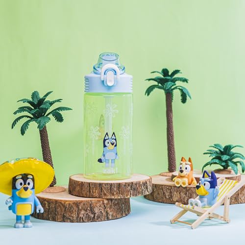 Zak Designs Bluey Sage 16oz Leak-Proof Straw Kids Water Bottle - color: Bluey (Bluey & Bingo), size: 16 Ounces