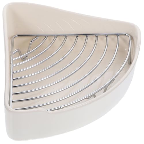 POPETPOP Rabbit Litter Box Ceramic Rabbit Toilet : Rabbit Corner Litter Box Bunny Litter Box Small Animal Litter Box Pet Toilet for Guinea Pigs Hamster Chinchilla Hedgehog, 24x18.5cm, White