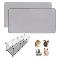 2 Pack Guinea Pig Cage Liners, 12' X 48'' Washable Guinea Pig Pee Pads, Non Slip Reusable Super Absorbent Guinea Pig Training Mat Bedding Fleece for Small Animals Hamster Rabbit Chinchilla Rat - size: C&C 1x4(12" x 48") 2Pack