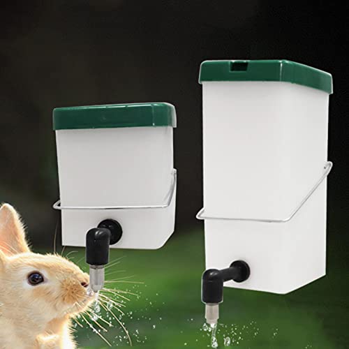 Fenteer Automatic Drinker Water Feeder Dispenser Small Pet Drinking Bowl Detachable for Rabbit Hamster Bunny Chick, 1L