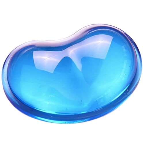 Ergonomic Gel Wrist Rest for Mouse, Computer Mouse Wrist Support for Arm Pain Relief, Heart-Shaped Cute Hand Wrist Cushion for Home and Office Working Gaming Anti-Fatigu - color: Blue