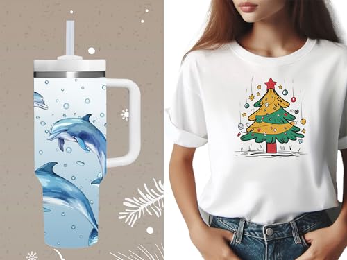 AMZUShome Dolphin Gifts.40oz Dolphin Tumbler with Handle.Dolphin Lover Cup Gift.Birthday Christmas Dolphin Tumblers Gift for Women Men. - style: Dolphin
