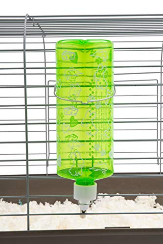 Lixit® Critter Bright Water Bottles for Hamsters, Rabbits, Chinchillas, Ferrets, Guinea Pigs and Other Small Animals - Made in USA (Blue (Pack of 1), 32 Ounce) - color: Blue (Pack of 1), size: 32 Ounce