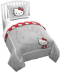 Jay Franco Duvet Cover Set – 2 Piece Comforter Cover and Sham Set, Super Soft Cozy Bedding (Insert Not Included) Grey - Hello Kitty, Twin - color: Grey - Hello Kitty, size: Twin