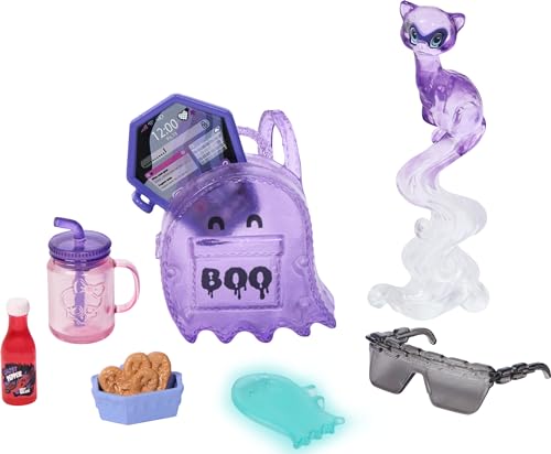 Monster High Spectra Vondergeist Doll | Ghost in Purple Clothes, Includes Pet Ferret Rhuen, 7 Accessories like Backpack, Tablet, Snacks and More (Amazon Exclusive) - style: Spectra Vondergeist