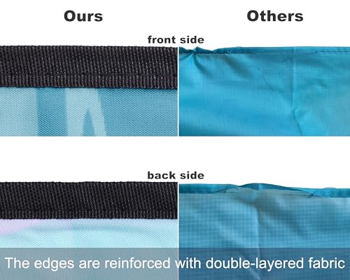 WIWIGO Beach Blanket Mat Waterproof Sandproof for 2-8 Adults Quick Drying | Extra Large, For 2-8 Adults,Windproof, Outdoor Picnic Mat, Beach Accessories Must Have,Gifts, for Travel, Camping, Hiking - color: Blue, size: 120" X 108"（1-8person）