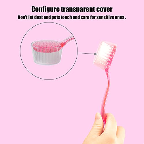 2Pcs Hamster Brush and Comb, fit Guinea Pig, Ferrets, Rats, Bunny - color: Pink