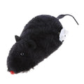 Black Clockwork Mouse Toy, Cat Mice Toys, Cat Plush Mouse Hunting Toy, Clockwork Running, Wind Up Indoor Plush Mice Wind-up Pet, Realistic Racing for Kitten, Indoor