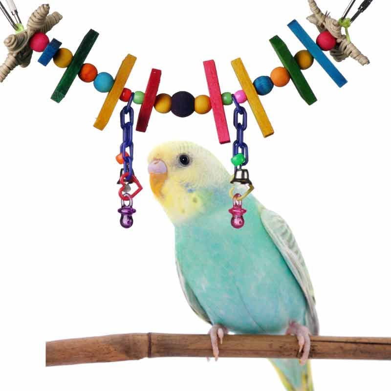 Super Bird Creations SB516 Mini Rainbow Bridge Bird Toy, Small Bird Size, 9" x 2"