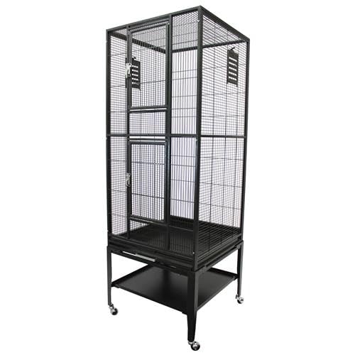 Madagascar Cage & Starter Package for Sugar Gliders - Includes Durable Cage, Exercise Wheel, Healthy Food Assortment, Water Bottle, Food Dishes & Nest Pouch