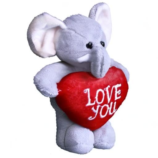 Elephant Stuffed Animal 8 Inches Surprise valentines day stuffed animals Hideaway Spring Inspired Gift for Girls and Boys Birthday, Valentine’s day, Easter day (Elephant stuffed animal) - style: Valentine Elephant Stuffed Animal
