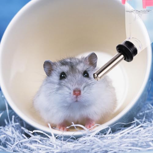4-Pack Small Pet Water Bottles 60Ml Hanging Leakproof Hamster Water Feeder with Nozzle for Guinea Pigs Rabbits and Squirrels