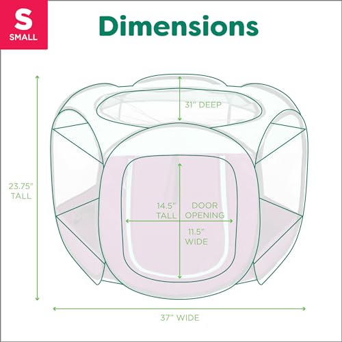 Furhaven Portable Dog Playpen Cat Tent, Pet Playground,Kennel Foldable Indoor Outdoor Zippered Puppy Crate - Purple, Small - color: Purple, size: Small