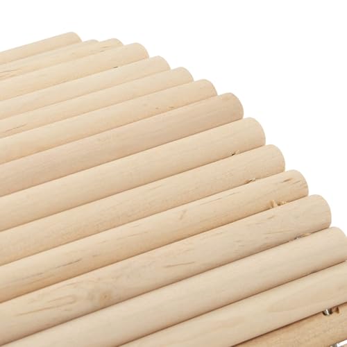 Wooden Hamster Bridge, Flexible Bendable Chew Tunnel Hideout for Small Pet Cages Natural Birch Wood Ladder Ramp Hut 1 Piece