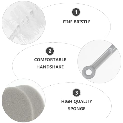 BESPORTBLE Pet Water Fountain Cleaning Kit with Long Handle Brush for Dog and Cat Water Dispenser Maintenance 3-Piece Set for Easy Fountain Cleaning