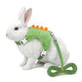 Ferret Harness and Leash Set, Small Animals Vest Harness, Adjustable Straps & Magic Tape Design for Puppies, Cats, Squirrels, Rats, Bunnies, Ferrets, Outdoor Walking - color: Green