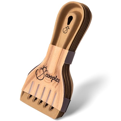 Disposable Cat & Rabbit Litter Scoops - All Natural, Plastic Free & Sustainable, Travel Kitty Litter Scooper for Bunny, Hamster, Guinea Pig, Ferret, Rat & Other Animal Litter Boxes (6-Pack)