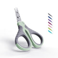 Pet Nail Clippers U07.1, Professional Claw Trimmer, Bended Scissor Special for Cats, Kittens, Dogs, Puppies, Small Animals, Grey/Tea Green - color: #09 Grey/Tea Green