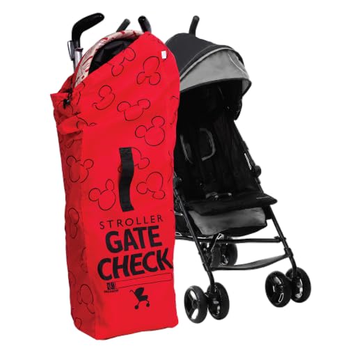 J.L. Childress Disney Baby Gate Check Travel Bag for Umbrella Strollers - color: Mickey Red