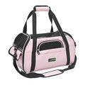 JESPET Soft-Sided Kennel Pet Carrier for Small Dogs, Cats, Puppy, Airline Approved Cat Carriers Dog Carrier Collapsible, Travel Handbag & Car Seat - color: Pink, size: 17.0"L x 9.0"W x 11.5"H