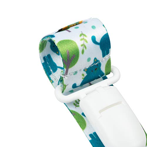 babygoal Animal Pacifier Clips, 6 Pack Binky Paci Holder Leashes Fits for Most Baby Pacifiers and Binkies - color: animal world