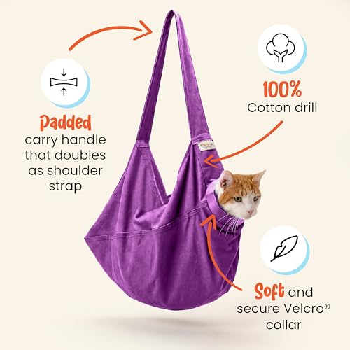 Cozy Comfort Carrier - Extra Small Lavender Pet Carrier and Cat Carrier Soft for Grooming, Vet Visits, Medication Administration, Dental Care, and Nail Trimming - color: Lavender, size: X-Small
