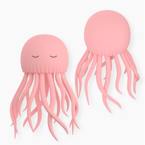 Bestie Replacement Head, Detachable Soft Silicone Character Topper, Straw | Fits the 16 oz Insulated Bottle, Easy to Swap & Clean, BPA Free - color: JELLYFISH Replacement Head