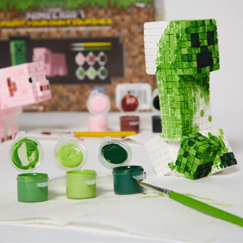 Innovative Designs Minecraft Paint Your Own Figurines Arts and Crafts Set for Boys and Girls - style: Minecraft: Reuben the Pig and Creeper