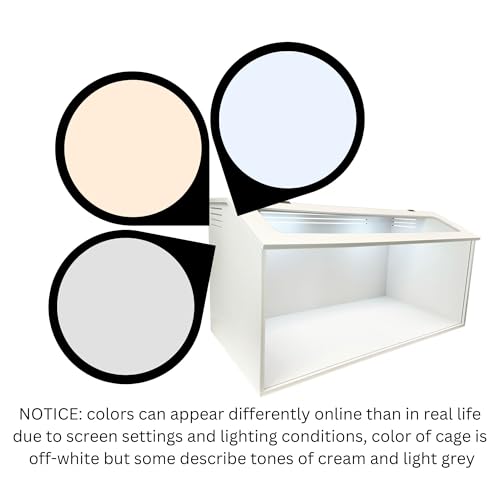 Sahara Cage - Unique & Modern Cage for Hamsters, Gerbils, Degus, Rats, Hedgehogs, Reptiles, and Other Small Animals (Small) - size: Small