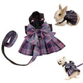 Dog Dress,Dog Harness and Leash Set,Puppy Cat Bunny Rabbit Clothes for Small Large Dogs Dresses - color: APurple, size: Small