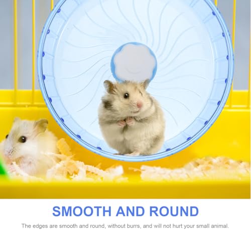 MERRYHAPY Silent Hamster Wheel 5.51-Inch Running Wheel for Hamsters Guinea Pigs Gerbils and Chinchillas Low Noise Cage Toy with Smooth Edges for Small Pet Exercise
