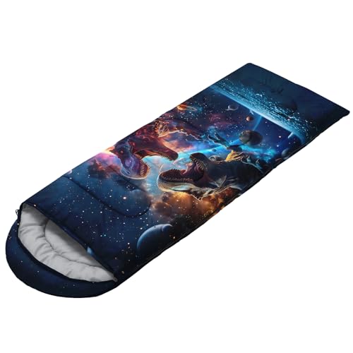 AILONEN Cartoon Car Sleeping Bags,Lightweight & Waterproof,3 Season Warm & Cool Weather,Cute Stars Printed Vehicles Transportation Sleeping Bags for Boys,Kids,Adults Travelling,Outdoors - color: C128