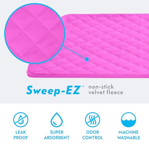 Paw Inspired Fitted Fleece Top Pan Liner for Critter Nation Cage, Pink | Tray Cover with Notch for Ferret Nation/Critter Nation Cage, For Ferrets, Rats, Chinchillas, Hedgehogs, Small Animals, Pets - color: Pink, size: Top Pan Liner