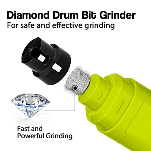Casfuy Dog Nail Grinder Upgraded - Professional 2-Speed Whisper-Quiet Electric Pet Nail Trimmer Painless Paws Grooming & Smoothing for Small Medium Large Dogs & Cats (Green) - color: Green