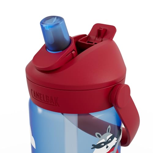 CamelBak Thrive Flip Straw Kids Bite Valve Water Bottle 14oz, Ariplane | Easy Drinking Kids Can MasterMess‑Reducing Design for ParentsLightweight and Durable BuildComfortable for Small Hands - color: Airplane Bandits