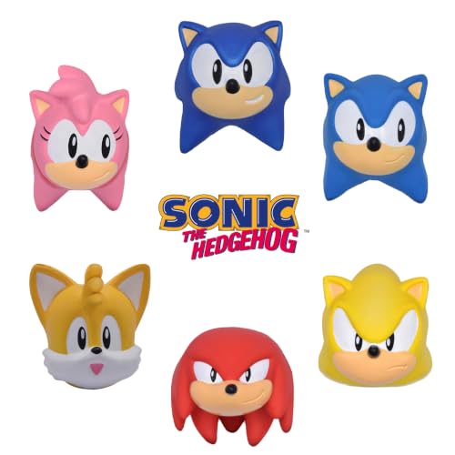 Just Toys – Sonic the Hedgehog SquishMe Series 1 Blind Pack, Slow-Rise Foam | Officially Licensed. 1 random 2.5-inch slow-rise foam figure per pack. 6 to collect. Ages 3+. - style: SquishMe Series 1