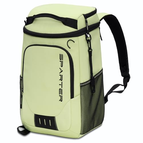SPARTER Backpack Cooler Insulated Leak Proof 33/49 Cans, 2 Insulated Compartments Thermal Bag, Portable Lightweight Beach Travel Camping Lunch Backpack for Men and Women - color: Green, size: 33 Can