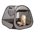 LAFYETTE. - US Based, Portable Cat Playpen, Trapezoidal Stable Design, Foldable Pet Tent for Indoor Outdoor Use, Cat Dog Play Enclosure, Kitten Puppy Kennel Crate, Pet House, Easy Setup, 33" x 26.5" - size: Medium (33"L x 26.5"H)