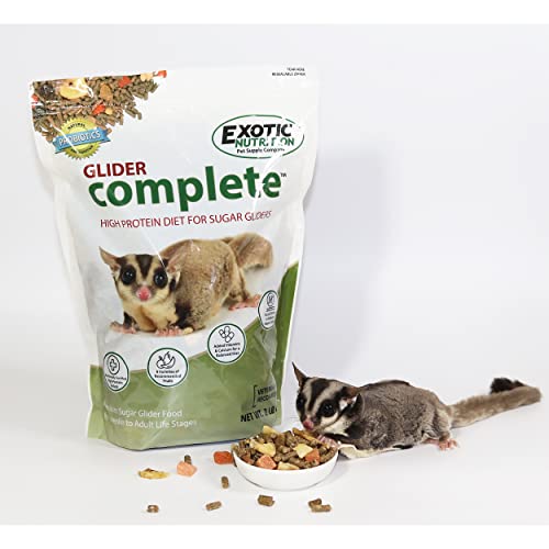 Exotic Nutrition Sugar Glider Superior Food Starter Package - Nutritionally Complete Pellet Diet & High Protein Supplemental Food for Sugar Gliders… (4 Piece Set) - size: 1 Count (Pack of 4)