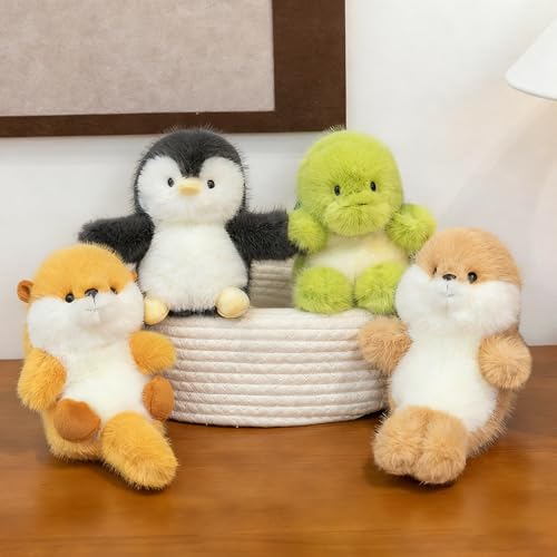 PEACH CAT Turtle Stuffed Animal Cute Plushies Small Plush Toys Gifts for Kids Green - style: Turtle