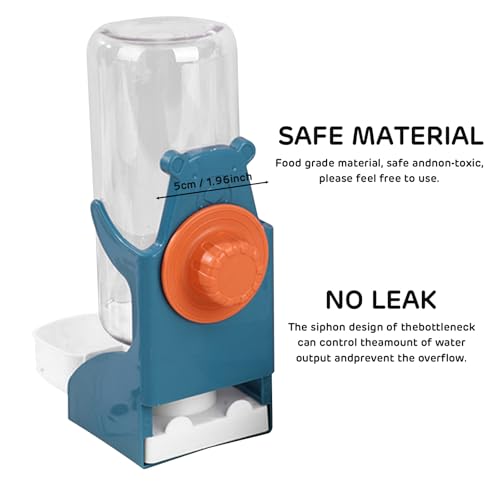 17oz Hanging Rabbit Water Bottle, No-Leak Automatic Pet Water Dispenser for Bunny, Guinea Pig, Chinchilla, Hedgehog, Ferret,Orange - color: Oranage